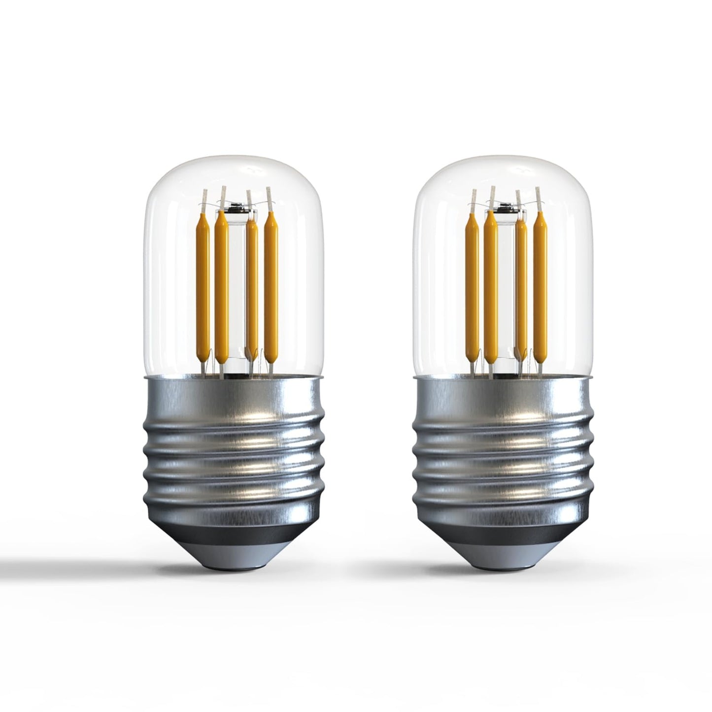 LED Refrigerator Light Bulb 40W Equivalent Fridge Light Bulb Kei d34l Refrigerator Bulb 4W Appliance Bulb E26 5000k Daylight White for Freezer, Frigidaire Replacement 450lumen, 2 Pack