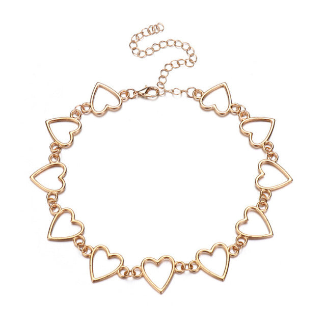 Collier ras du cou d'amour