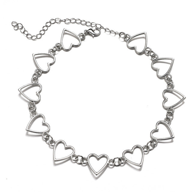Collier ras du cou d'amour