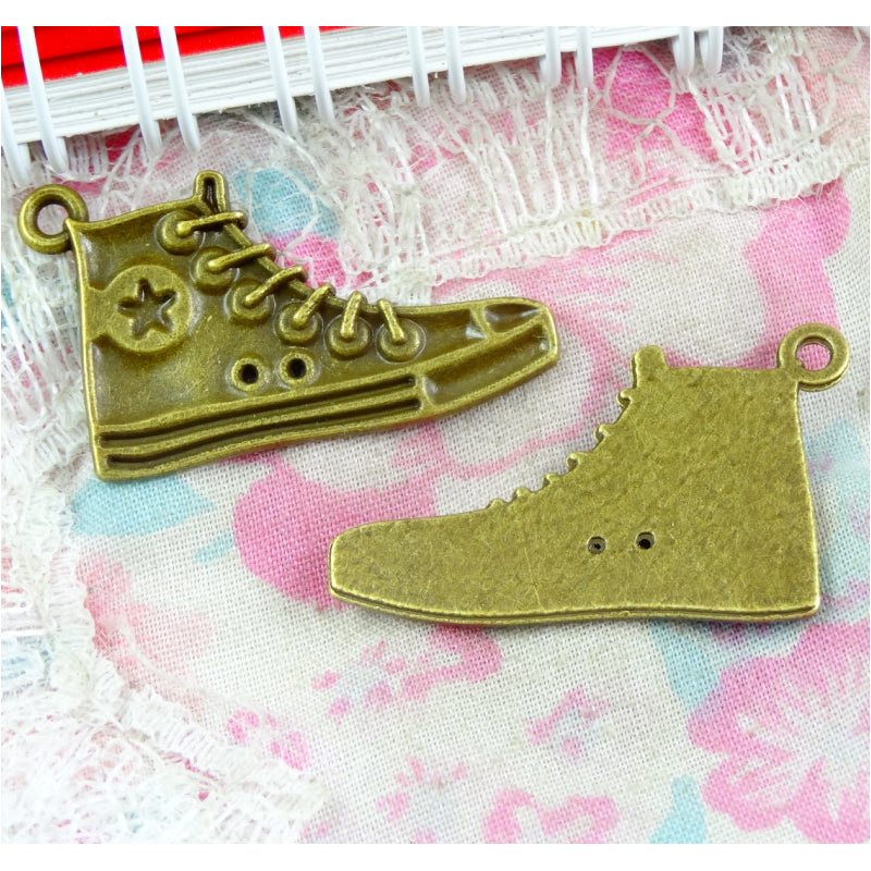 Bronzen oorbellen hangers