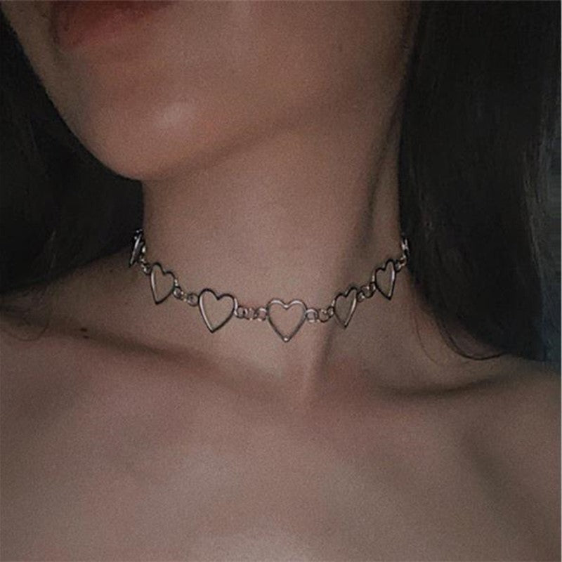 Collier ras du cou d'amour