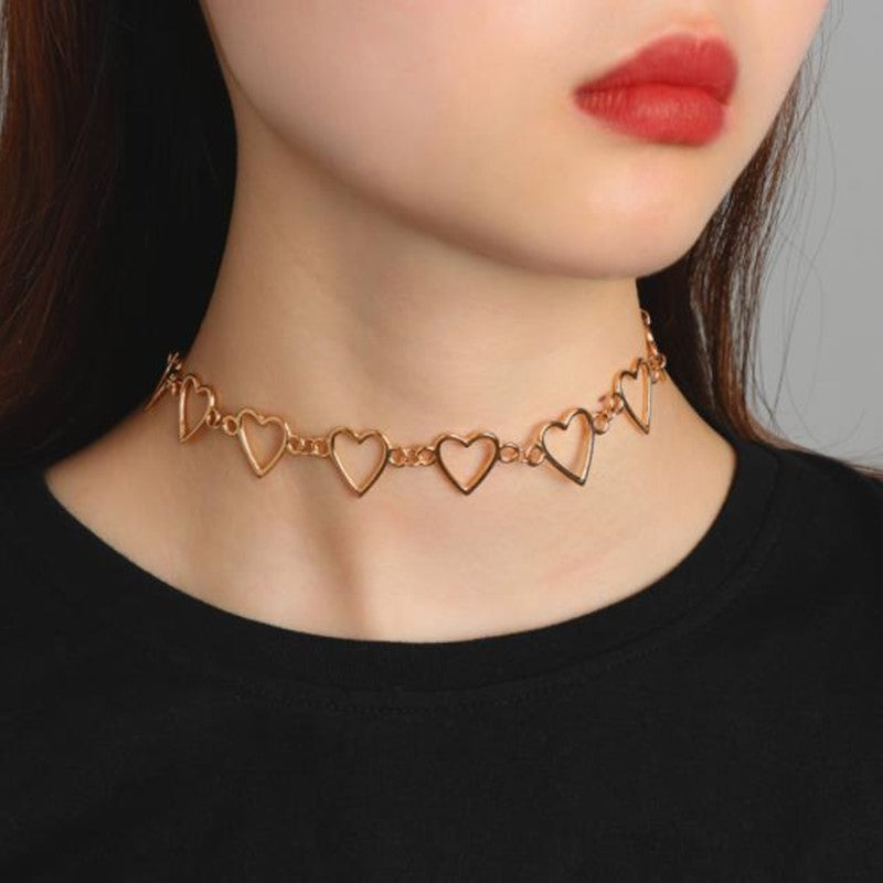Collier ras du cou d'amour