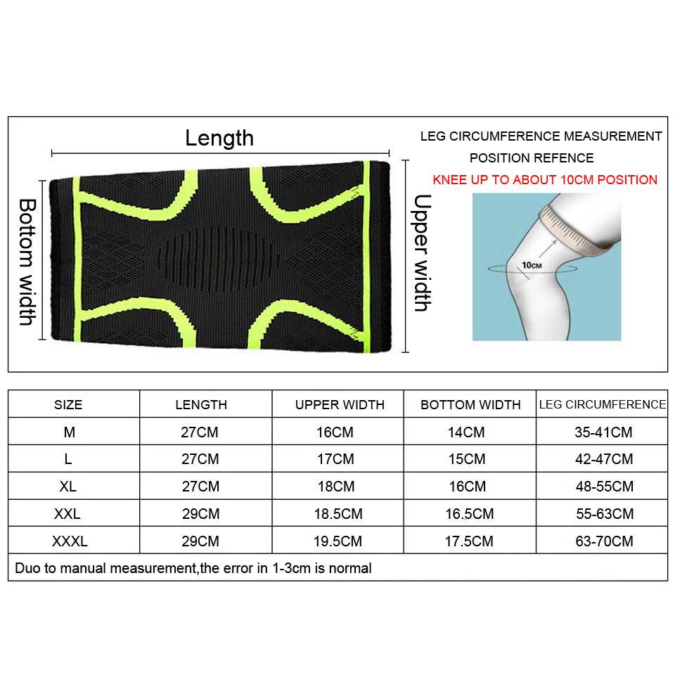 Genouillère de compression de remise en forme