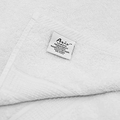 Ariv Towels 4-Piece Large Premium Cotton Bamboo Bath Towels Set for Sensitive Skin & Daily Use - Soft, Quick Drying & Highly Absorbent for Bathroom, Gym, Hotel & Spa- 30" X 52"-Denim