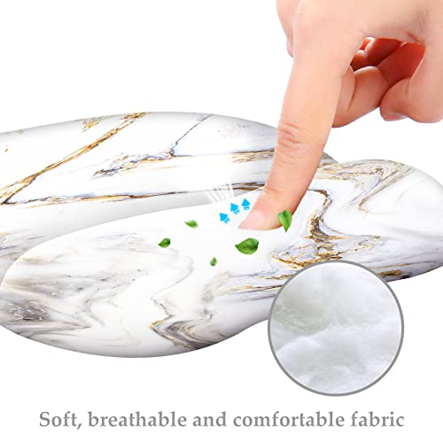 EooCoo Ergonomic Mouse Pad with Wrist Support, Non-Slip Base Mouse Mat for Internet Cafe, Home & Office