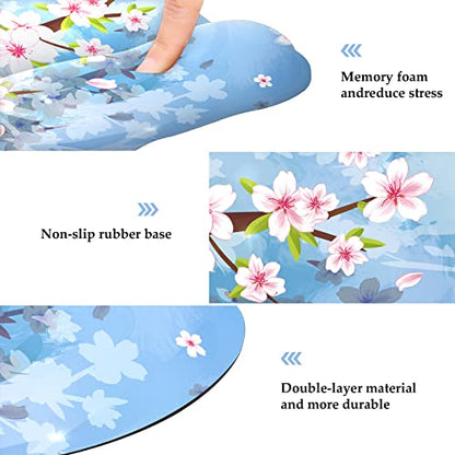 EooCoo Ergonomic Mouse Pad with Wrist Support, Non-Slip Base Mouse Mat for Internet Cafe, Home & Office