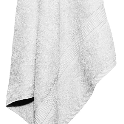 Ariv Towels 4-Piece Large Premium Cotton Bamboo Bath Towels Set for Sensitive Skin & Daily Use - Soft, Quick Drying & Highly Absorbent for Bathroom, Gym, Hotel & Spa- 30" X 52"-Denim