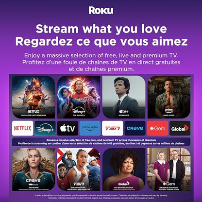 Roku Streambar | 4K HDR Streaming Device & Premium Roku Soundbar All In One, Roku Voice Remote, Free & Live TV, Black