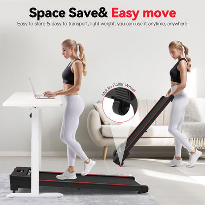 Sperax Walking Pad,3 in 1 Under Desk Treadmills for Home,320 Lbs Capacity Portable 2.5HP Walking Treadmill