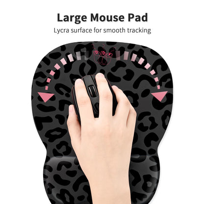 EooCoo Ergonomic Mouse Pad with Wrist Support, Non-Slip Base Mouse Mat for Internet Cafe, Home & Office