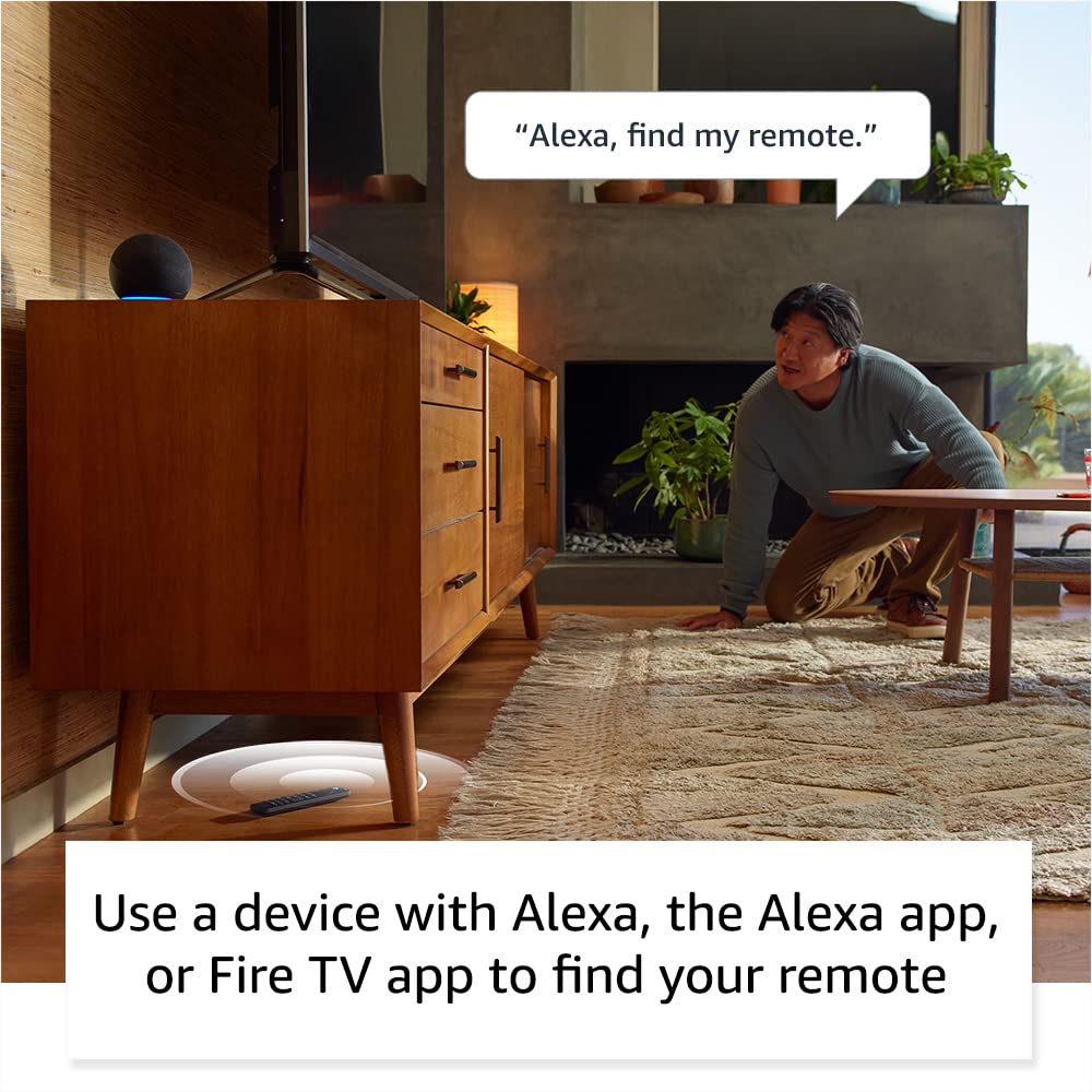 Amazon Fire TV Alexa Voice Remote Pro (newest model) with remote finder, TV controls, and backlit buttons