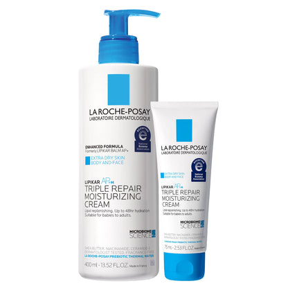 La Roche-Posay Lipikar AP+ Triple Repair Moisturizing Cream | Face & Body Lotion For Dry Skin | Shea Butter & Niacinamide Moisturizer | Gentle Face & Body Cream For Dry, Rough & Sensitive Skin