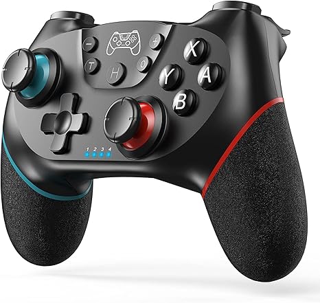 Switch Controller, Wireless Switch Pro Controller For Switch/Lite/OLED, Multi-Platform RGB Switch Pro Controller ForWindows PC IOS Android, Switch Gamepad Remote With LEDLight/4 Programmable Paddles/Wakeup/Turbo