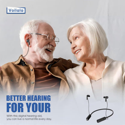 Hearing Aids(Not Amplifier),Neckband Bluetooth OTC Hearing Aids for Seniors with Mild to Severe Hearing Loss with Smart APP Control,Multi-Scene Mode,Noise Cancelling,Rechargeable Adjustable Frequency