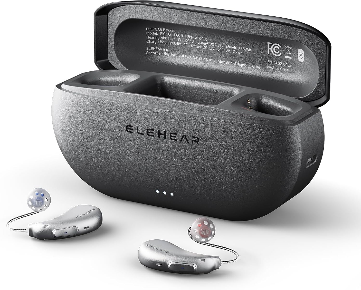 ELEHEAR-Beyond OTC Hearing Aids, AI Powered Speech Enhancement and Tinnitus Masking, Superior Sound Quality, Connectivity with iOS or Android Devices via Bluetooth 5.3, for Seniors and Adults