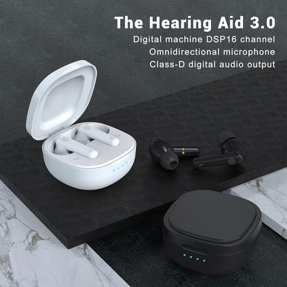 Hearing Amplifiers, Rechargeable Hearing Aids for Seniors & Adults with Volume Control, Small Completely-in-Canal Digital Hearing Amplifier, Assist Devices with Charging Box