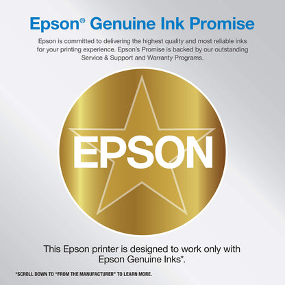 Epson EcoTank ET-4800 Wireless All-in-One Cartridge-Free Supertank Printer with Scanner, Copier, Fax, ADF and Ethernet – Ideal-for Your Home Office, White