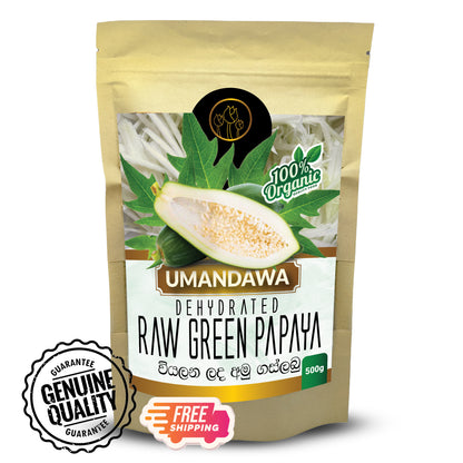 UNIQUE RAW PAPAYA Noodles - from UMANDAWA