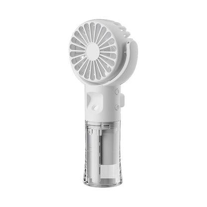 Portable Handheld Spray Fan 4-Speed Water Spray Mist Fan Summer Cooling Artifact USB Charging Summer Supplies Outdoor Mini Fan