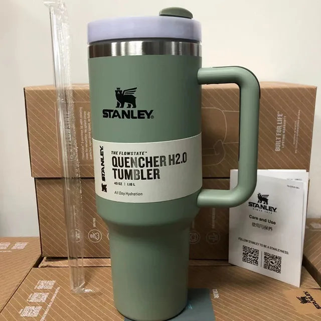 Stanley Tumbler Flow State Straw Lid Stainless Steel