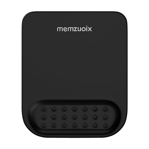 memzuoix Cyan Ergonomic Mouse Pad with Wrist Rest Support,Premium Memory Foam Cushioning for Pain Relief, Non-Slip PU Base for Stable Smooth Control - Perfect for Laptop, Computer, and Home Office