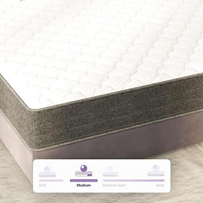 NapQueen Queen Mattress, 10 Inch Victoria Hybrid Cooling Gel Infused Pocket Spring and Memory Foam Mattress, Queen Size Mattress Bed in a Box, CertiPUR-US Certified, Fiberglass-Free Mattress