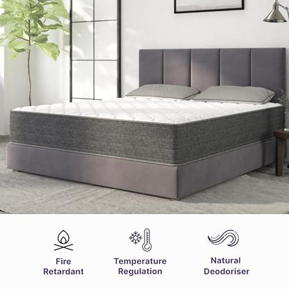 NapQueen Queen Mattress, 10 Inch Victoria Hybrid Cooling Gel Infused Pocket Spring and Memory Foam Mattress, Queen Size Mattress Bed in a Box, CertiPUR-US Certified, Fiberglass-Free Mattress