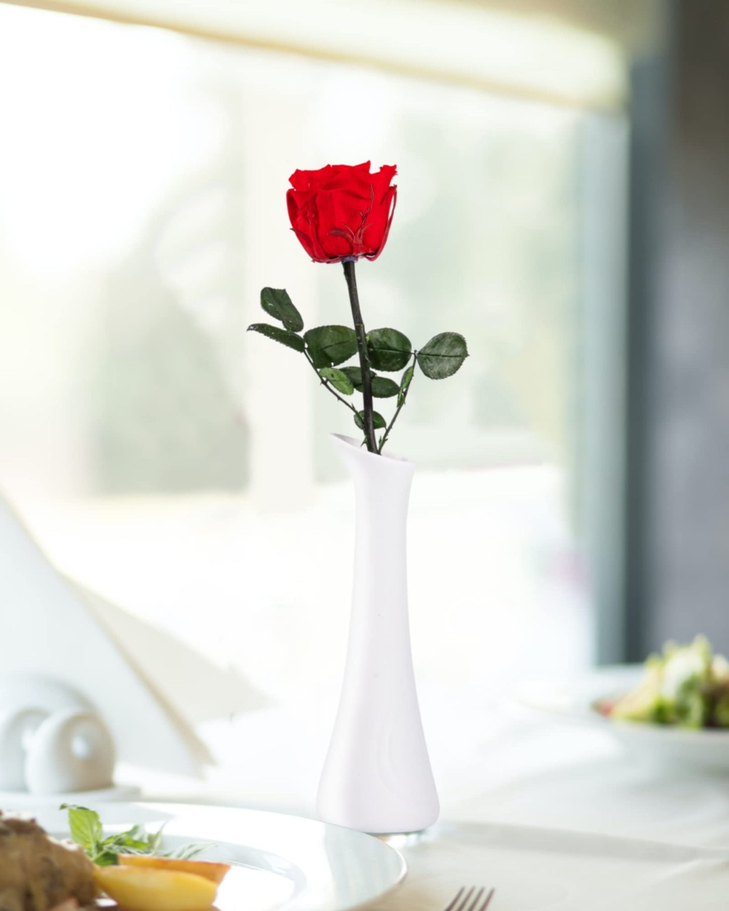 Valentines Day Gifts for Her,Valentines Rose Flowers Birthday Gifts for Women,Valentines Gifts for Wife,Preserved Rose, Preserved Flowers for Delivery Prime, Single Rose Real Rose - Red Rose