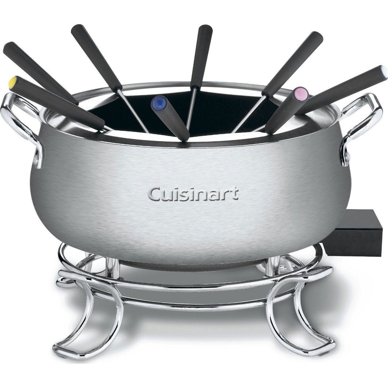 Cuisinart Fondue Pot, 3 Quart, For Chocolate, Cheese, Broth, Oil, Stainless Steel, CFO-3SSP1