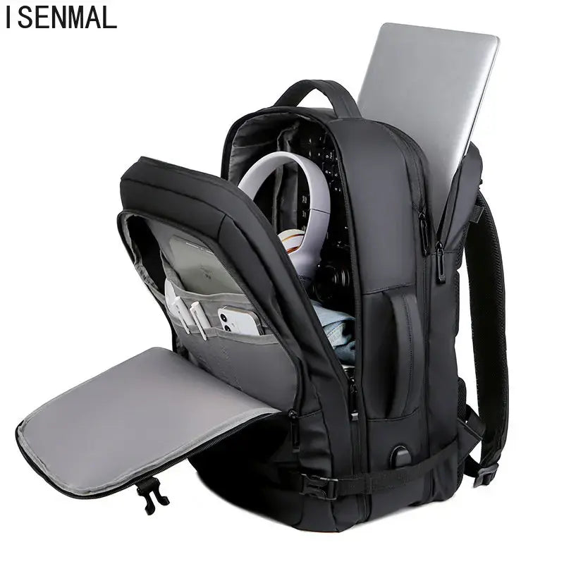 45L Large Capacity Multifunctional Extensible Rechargeable Hand-held Backpack Men's Waterproof Business Travel Computer Backpack